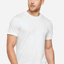 LAT Mens Bamboo Short Sleeve Crewneck T-Shirt - White - New