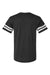 LAT 6937 Mens Fine Jersey Short Sleeve Crewneck T-Shirt Vintage Smoke Grey/White Flat Back