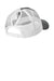 Port Authority Hats LC401 Womens Snapback Ponytail Trucker Hat Steel Grey/White Flat Back