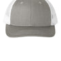 Port Authority Hats Womens Snapback Ponytail Trucker Hat - Heather Grey/White