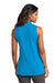 Port Authority LK110SV Womens Dry Zone Moisture Wicking Micro Mesh Sleeveless Polo Shirt Coastal Blue Model Back