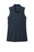 Port Authority LK110SV Womens Dry Zone Moisture Wicking Micro Mesh Sleeveless Polo Shirt River Navy Blue Flat Front