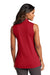 Port Authority LK110SV Womens Dry Zone Moisture Wicking Micro Mesh Sleeveless Polo Shirt Rich Red Model Back