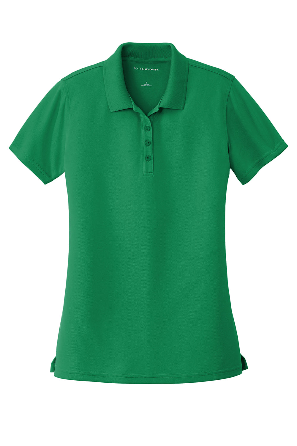 Port Authority LK110 Womens Dry Zone Moisture Wicking Short Sleeve Polo Shirt Bright Kelly Green Flat Front
