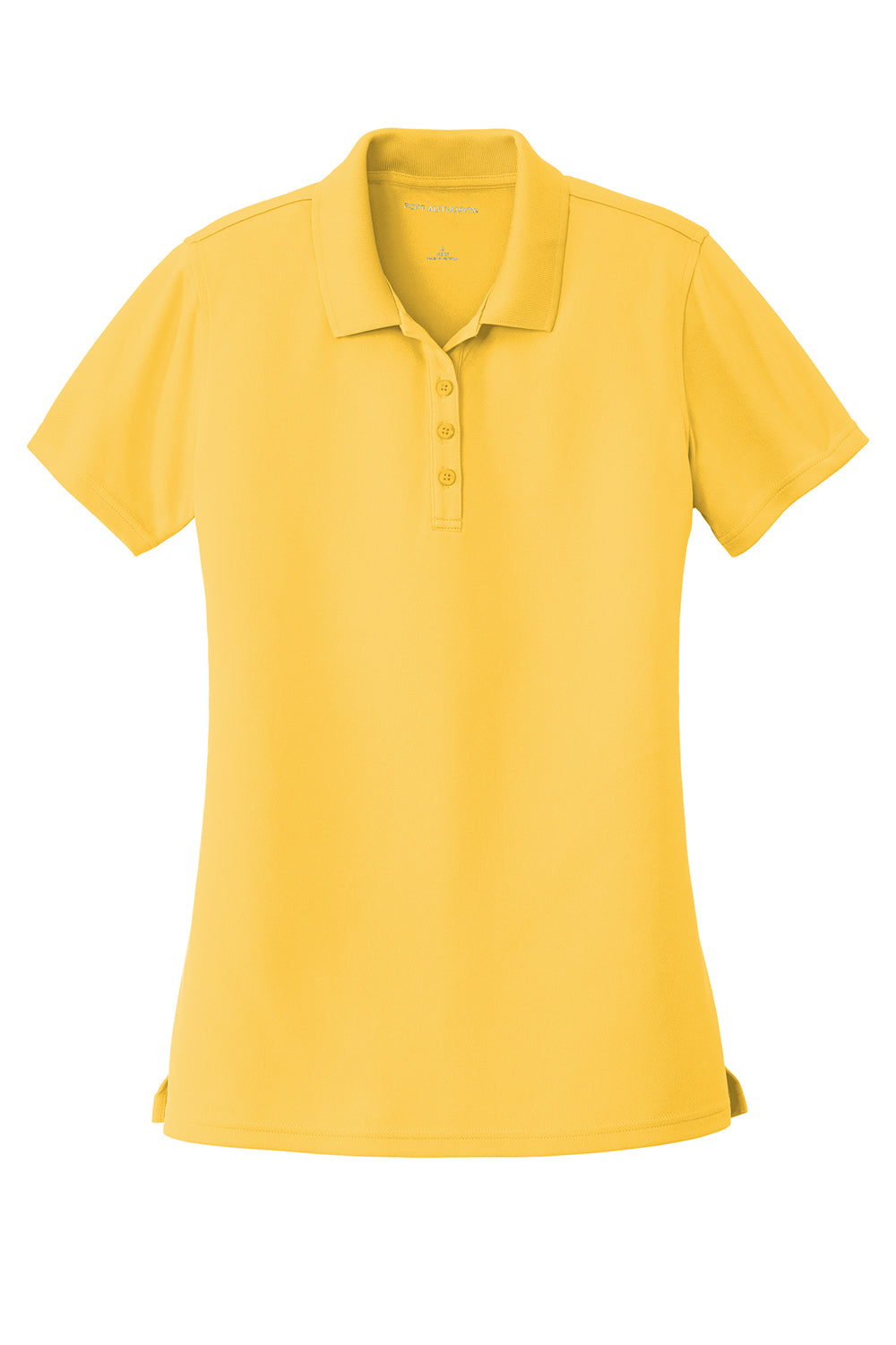 Port Authority LK110 Womens Dry Zone Moisture Wicking Short Sleeve Polo Shirt Sunburst Yellow Flat Front
