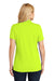 Port Authority LK110 Womens Dry Zone Moisture Wicking Short Sleeve Polo Shirt Safety Yellow Model Back