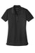Port Authority LK111 Womens Dry Zone Moisture Wicking Short Sleeve Polo Shirt Deep Black/Graphite Grey Flat Front