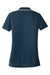 Port Authority LK111 Womens Dry Zone Moisture Wicking Short Sleeve Polo Shirt River Navy Blue/White Flat Back