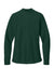 Port Authority LK200LS Womens Wearever Signature Pique Long Sleeve Polo Shirt Dark Green Flat Back