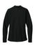 Port Authority LK200LS Womens Wearever Signature Pique Long Sleeve Polo Shirt Deep Black Flat Back