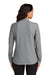 Port Authority LK200LS Womens Wearever Signature Pique Long Sleeve Polo Shirt Gusty Grey Model Back