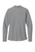 Port Authority LK200LS Womens Wearever Signature Pique Long Sleeve Polo Shirt Gusty Grey Flat Back