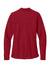 Port Authority LK200LS Womens Wearever Signature Pique Long Sleeve Polo Shirt Rich Red Flat Back