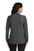 Port Authority LK200LS Womens Wearever Signature Pique Long Sleeve Polo Shirt Storm Grey Model Back