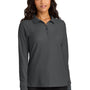Port Authority Womens Wearever Signature Pique Long Sleeve Polo Shirt - Storm Grey - COMING SOON