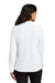 Port Authority LK200LS Womens Wearever Signature Pique Long Sleeve Polo Shirt White Model Back