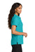 Port Authority LK200 Womens Wearever Signature Pique Short Sleeve Polo Shirt Aquamarine Blue Model Side