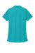 Port Authority LK200 Womens Wearever Signature Pique Short Sleeve Polo Shirt Aquamarine Blue Flat Back
