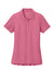 Port Authority LK200 Womens Wearever Signature Pique Short Sleeve Polo Shirt Awareness Pink Flat Front