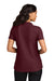Port Authority LK200 Womens Wearever Signature Pique Short Sleeve Polo Shirt Burgundy Model Back