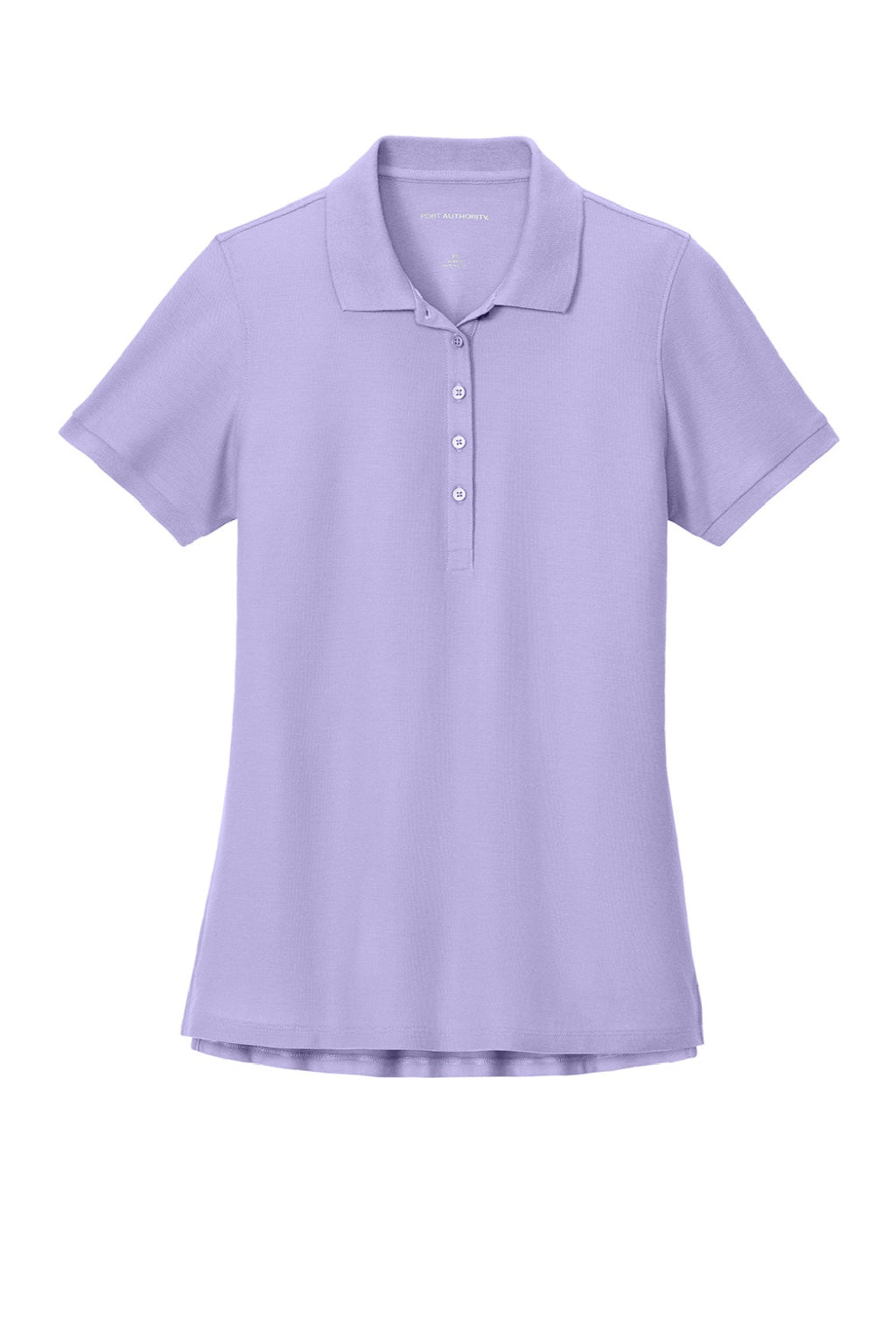 Port Authority LK200 Womens Wearever Signature Pique Short Sleeve Polo Shirt Bright Lavender Puprple Flat Front
