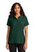 Port Authority LK200 Womens Wearever Signature Pique Short Sleeve Polo Shirt Dark Green Model Front