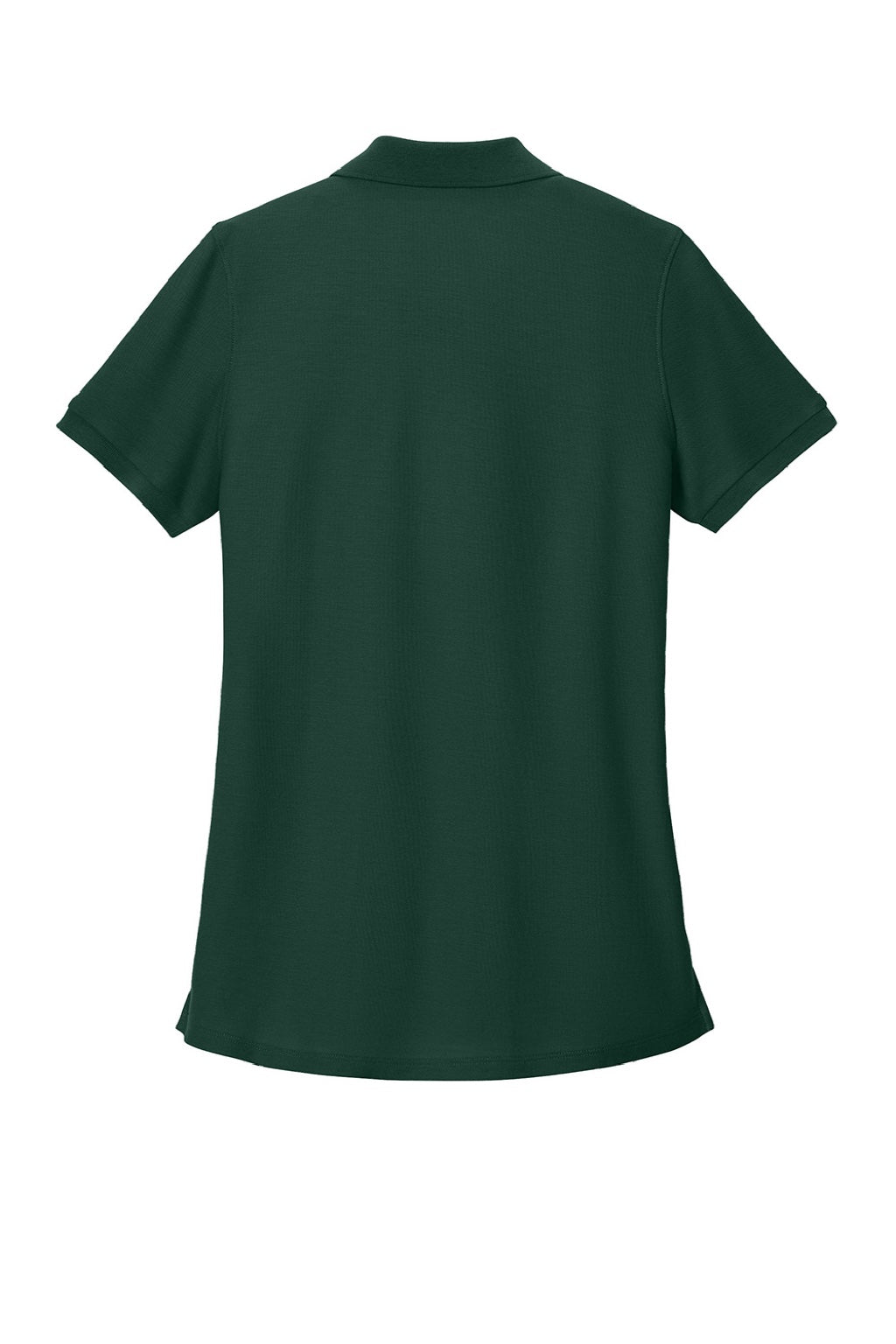 Port Authority LK200 Womens Wearever Signature Pique Short Sleeve Polo Shirt Dark Green Flat Back