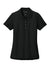 Port Authority LK200 Womens Wearever Signature Pique Short Sleeve Polo Shirt Deep Black Flat Front