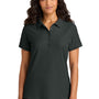 Port Authority Womens Wearever Signature Pique Short Sleeve Polo Shirt - Smoke Grey - COMING SOON