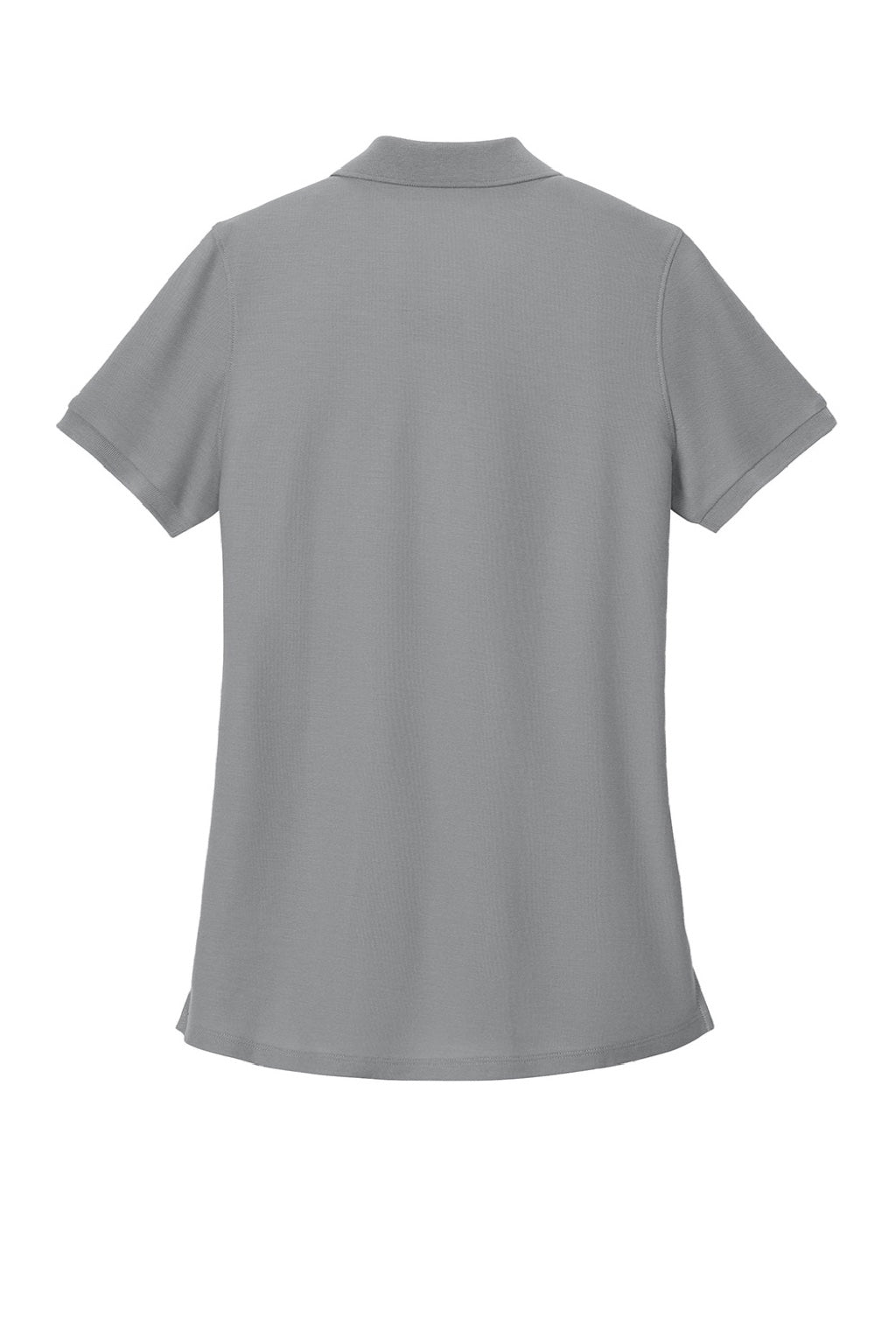 Port Authority LK200 Womens Wearever Signature Pique Short Sleeve Polo Shirt Gusty Grey Flat Back