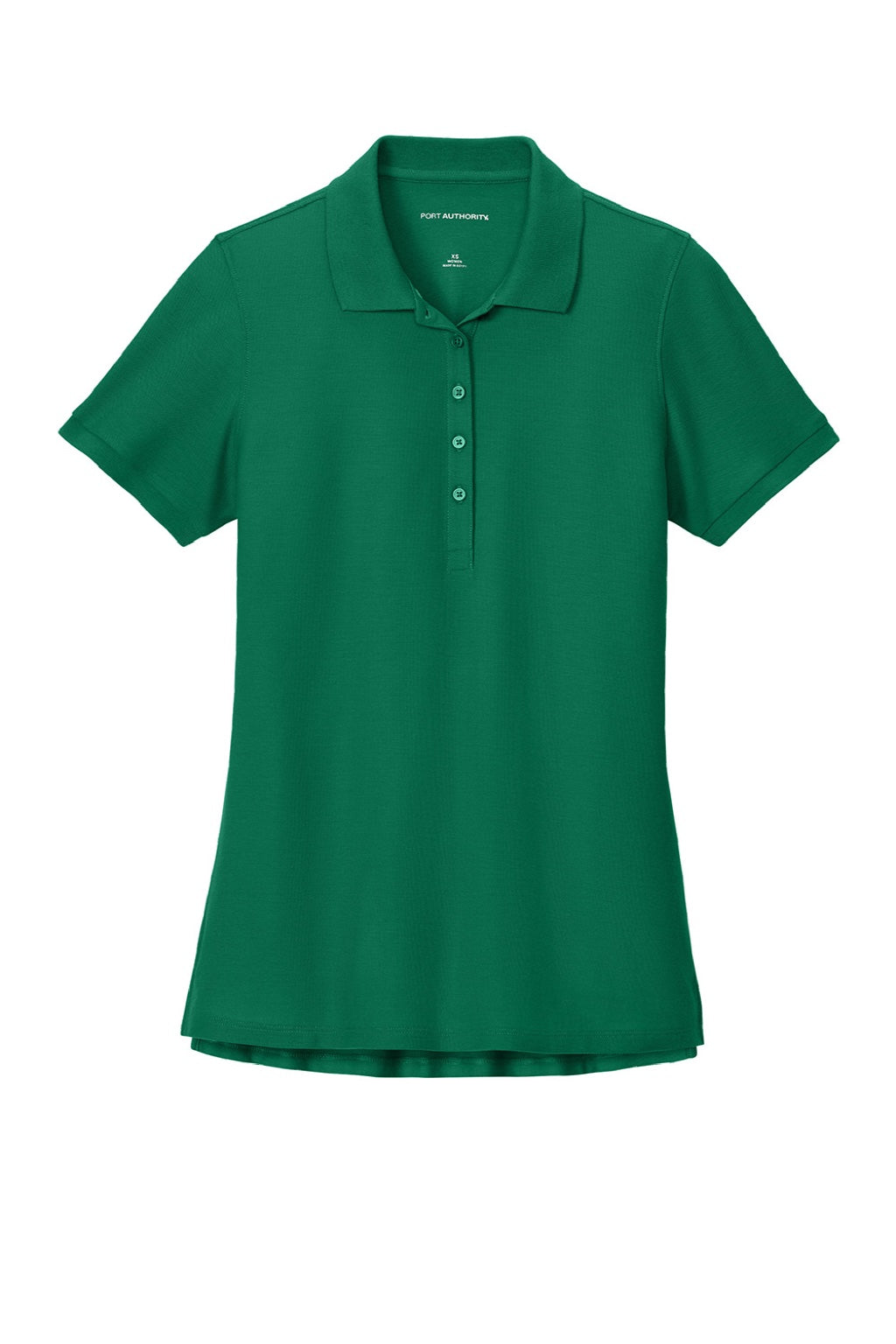 Port Authority LK200 Womens Wearever Signature Pique Short Sleeve Polo Shirt Kelly Green Flat Front