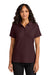Port Authority LK200 Womens Wearever Signature Pique Short Sleeve Polo Shirt Maroon Model Front