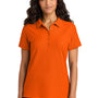 Port Authority Womens Wearever Signature Pique Short Sleeve Polo Shirt - Neon Orange - COMING SOON