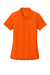 Port Authority LK200 Womens Wearever Signature Pique Short Sleeve Polo Shirt Neon Orange Flat Front