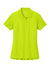 Port Authority LK200 Womens Wearever Signature Pique Short Sleeve Polo Shirt Neon Yellow Flat Front