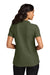 Port Authority LK200 Womens Wearever Signature Pique Short Sleeve Polo Shirt Olive Drab Green Model Back