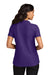 Port Authority LK200 Womens Wearever Signature Pique Short Sleeve Polo Shirt Prism Purple Model Back