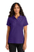 Port Authority LK200 Womens Wearever Signature Pique Short Sleeve Polo Shirt Prism Purple Model Front