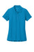 Port Authority LK200 Womens Wearever Signature Pique Short Sleeve Polo Shirt Parcel Blue Flat Front