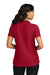Port Authority LK200 Womens Wearever Signature Pique Short Sleeve Polo Shirt Red Model Back
