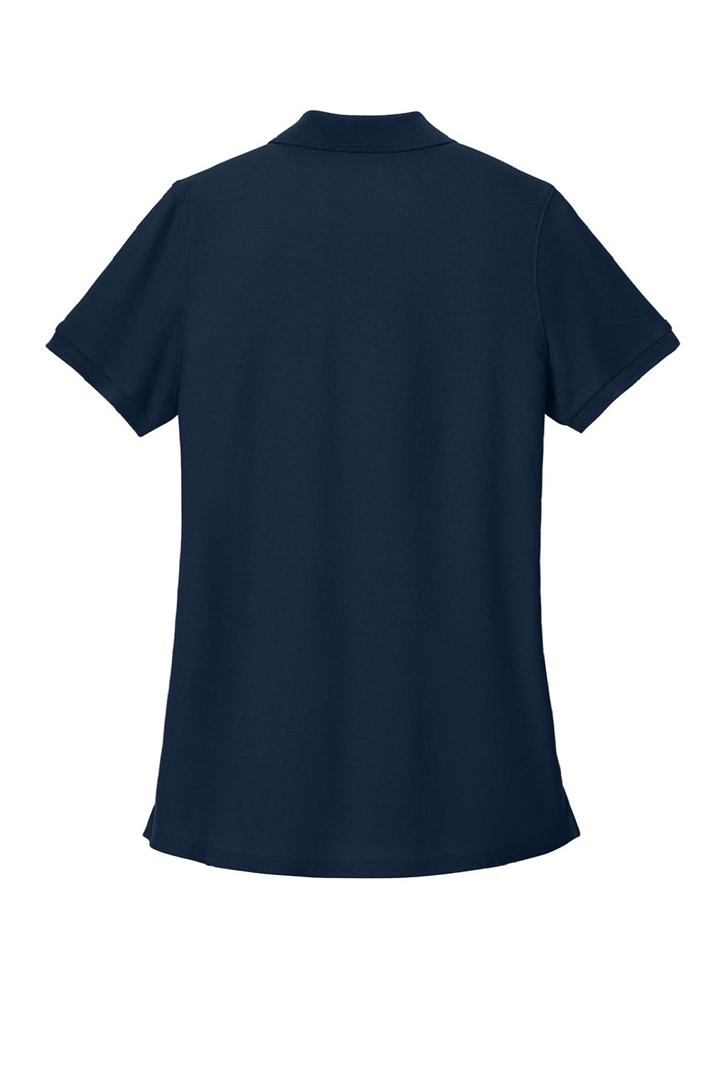 Port Authority LK200 Womens Wearever Signature Pique Short Sleeve Polo Shirt River Navy Blue Flat Back