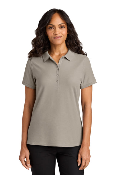 Port Authority LK200 Womens Wearever Signature Pique Short Sleeve Polo Shirt Sahara Model Front