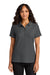 Port Authority LK200 Womens Wearever Signature Pique Short Sleeve Polo Shirt Storm Grey Model Front