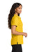 Port Authority LK200 Womens Wearever Signature Pique Short Sleeve Polo Shirt Sunflower Yellow Model Side