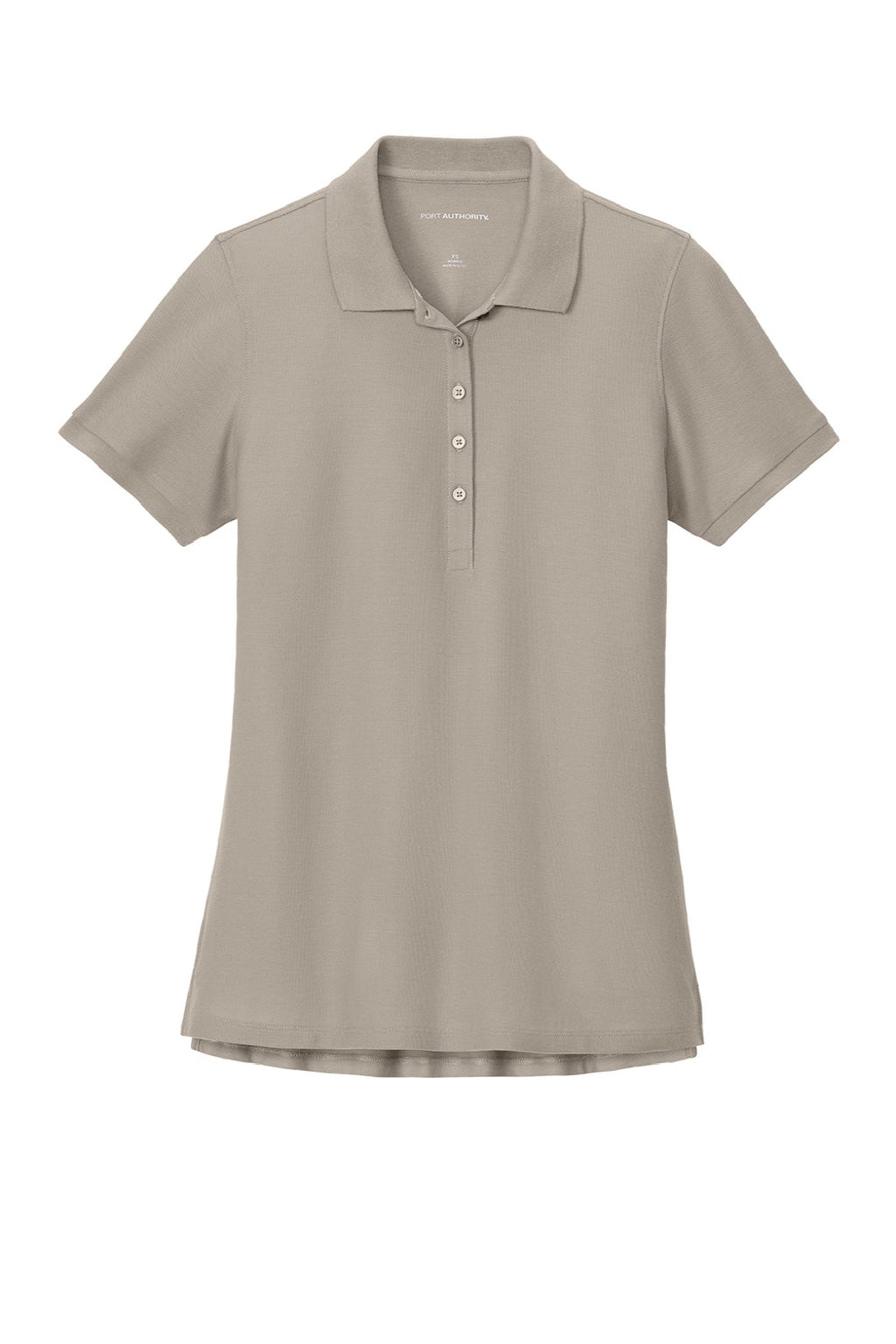 Port Authority LK200 Womens Wearever Signature Pique Short Sleeve Polo Shirt Sahara Flat Front