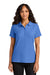 Port Authority LK200 Womens Wearever Signature Pique Short Sleeve Polo Shirt Ultramarine Blue Model Front