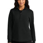 Port Authority Womens Wearever Signature Double Pique 1/4 Zip Sweatshirt - Deep Black - COMING SOON