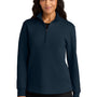 Port Authority Womens Wearever Signature Double Pique 1/4 Zip Sweatshirt - River Navy Blue - COMING SOON