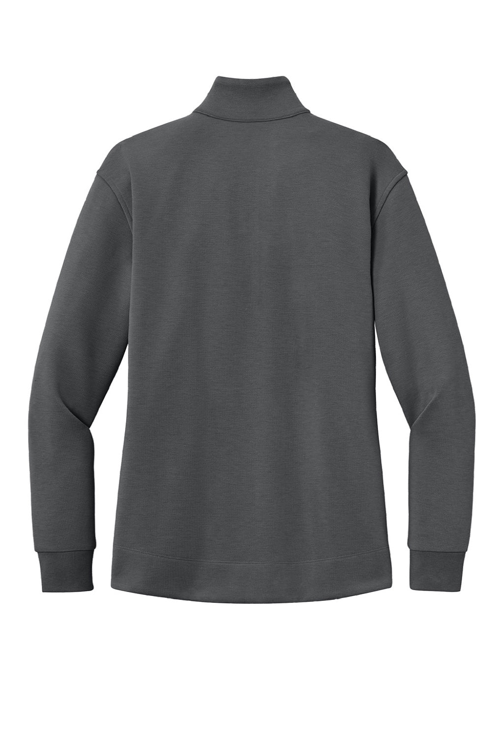 Port Authority LK210 Womens Wearever Signature Double Pique 1/4 Zip Sweatshirt Storm Grey Flat Back