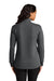 Port Authority LK210 Womens Wearever Signature Double Pique 1/4 Zip Sweatshirt Storm Grey Model Back